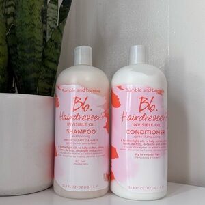 Bumble and bumble Hairdresser's Oil Shampoo and Conditioner Liter Duo BRAND NEW
